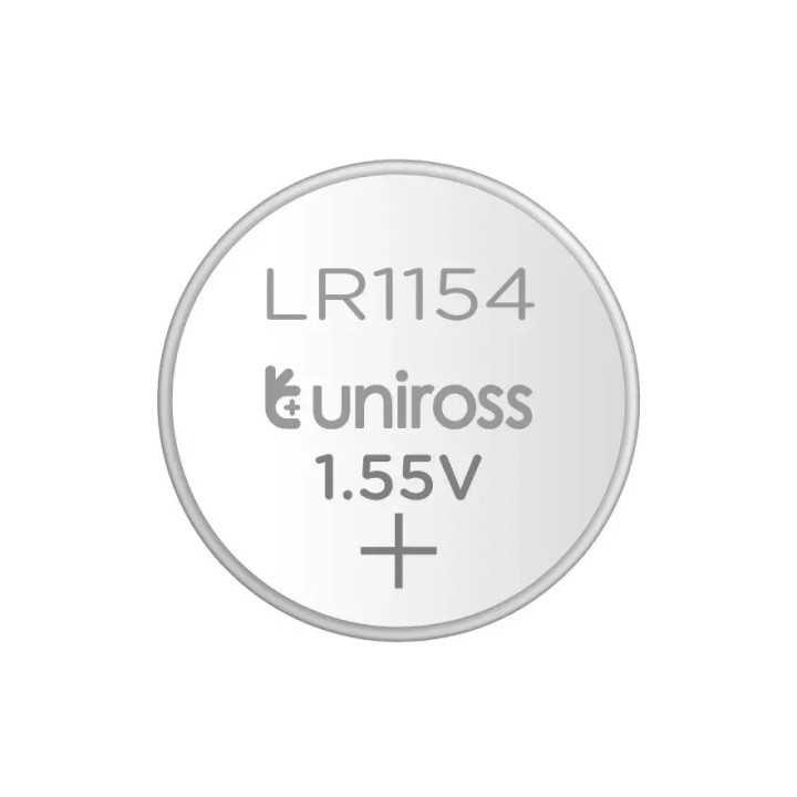 Set baterii buton alcaline Uniross AG13 /LR1154 /LR44 10buc/blister U10AG13ALKALINE