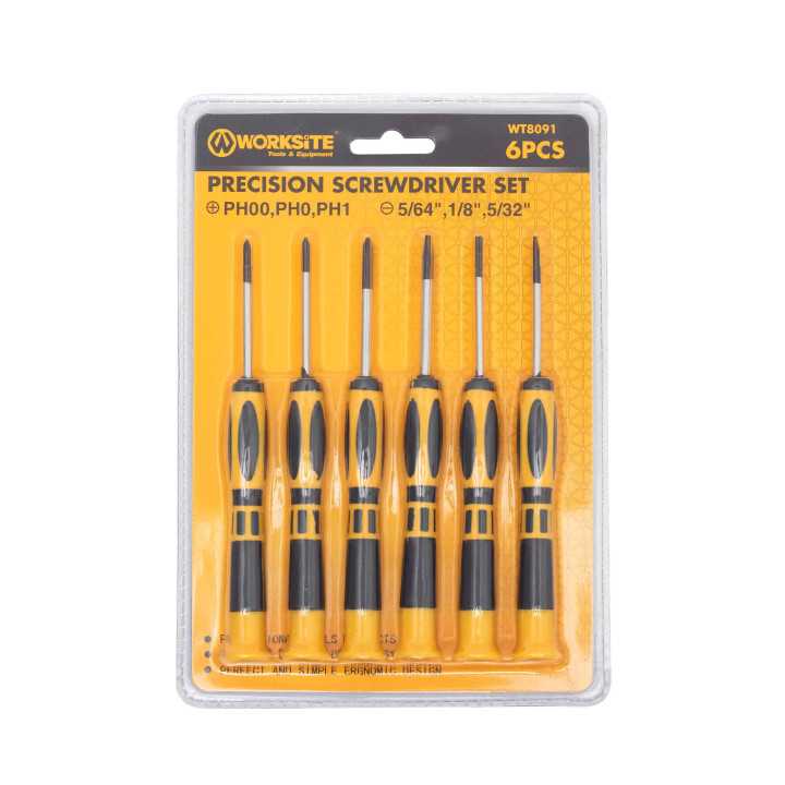 Set de surubelnite Worksite WT8091 6 buc PH00 PH0 PH1 -5/64" -1/8" -5/32"
