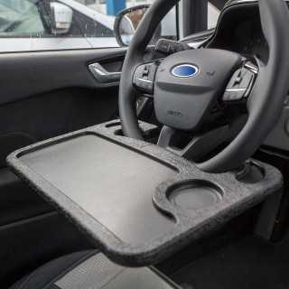 Tava pentru volan SAL VST 01 design cu doua fete suport laptop si tava pentru alimente