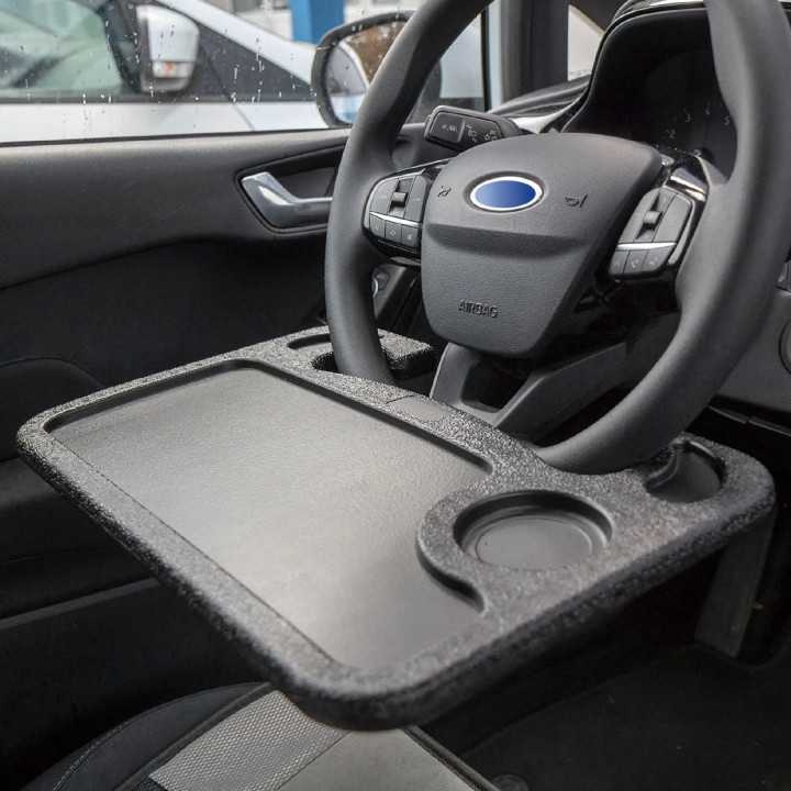 Tava pentru volan SAL VST 01 design cu doua fete suport laptop si tava pentru alimente