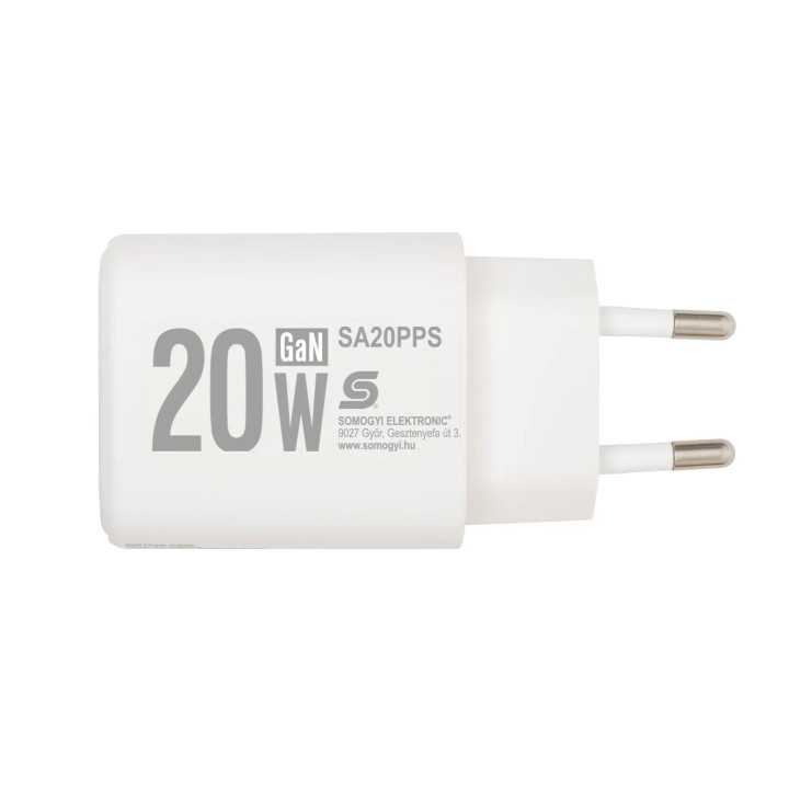 Incarcator retea rapid USB + USB-C QC PD PPS 20W SAL SA20PPS