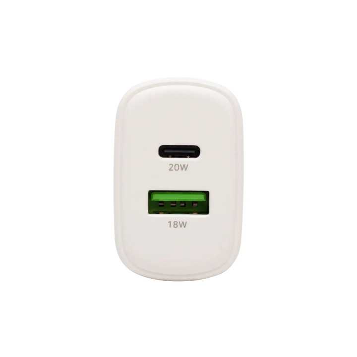 Incarcator retea rapid USB + USB-C QC PD PPS 20W SAL SA20PPS