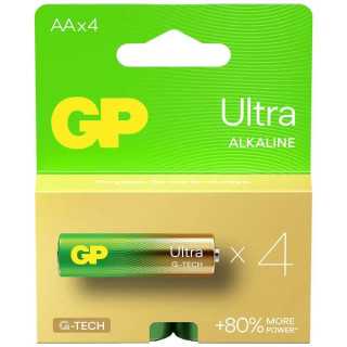 Set 4 baterii alcaline Ultra GP R6 ALKALINE GP15AUETA21-2GSB4 GP15AU-PGB4