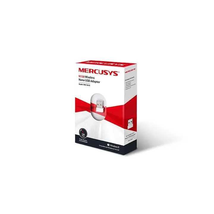Adaptor retea USB2.0 MERCUSYS MW150US NANO extern wireless 2.4GHz 150Mbps