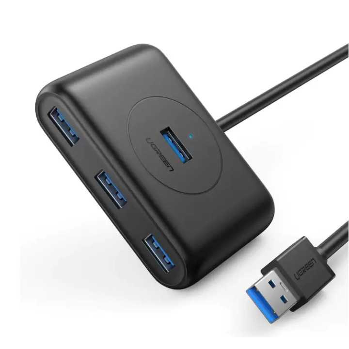 HUB extern Ugreen CR113 20291 porturi USB3.0 x4 conectare prin USB3.0 cablu 1m negru