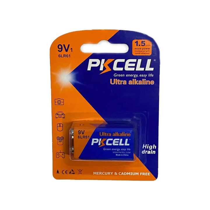 Baterie PKCELL Ultra alkalina 6LR61 9V (604)