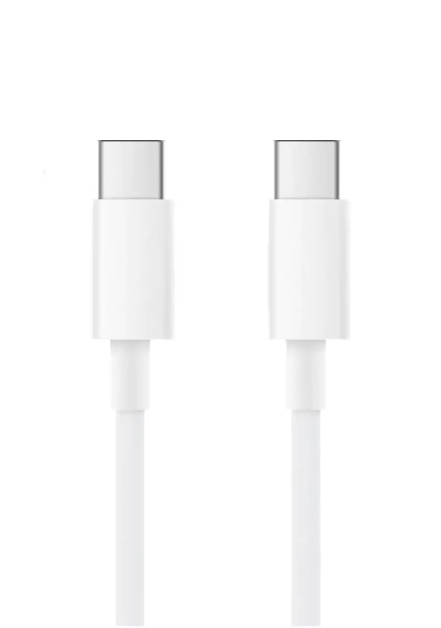 Cablu de incarcare si transfer date USB C la USB C 2m alb (306)