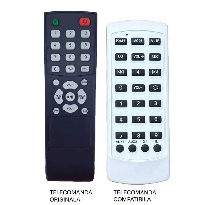 Telecomanda inlocuitoare pentru boxa portabila AKAI SS022A-X6 compatibil cu originalul (652)