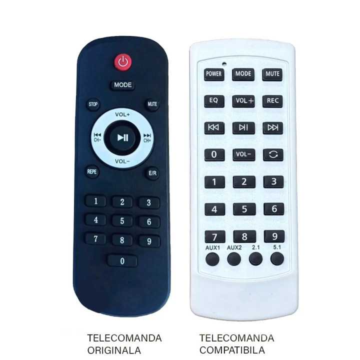 Telecomanda inlocuitoare pentru boxa portabila JRH 2035 compatibil cu originalul (653)