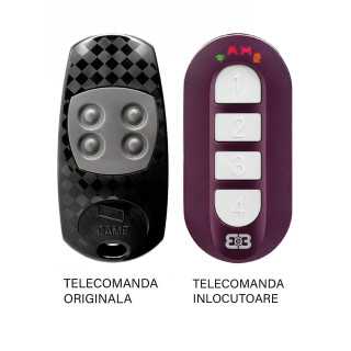 Telecomanda inlocuitoare poarta garaj Came ATO4EV 4 Butoane/ cod saritor/ 433.92Mhz (603)