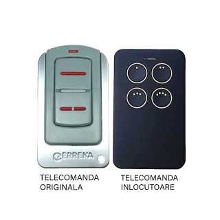 Telecomanda inlocuitoare poarta garaj Erreka Iris de doua si patru canale/ cod saritor/ 433.92MHz sau 868.35MHz (813)