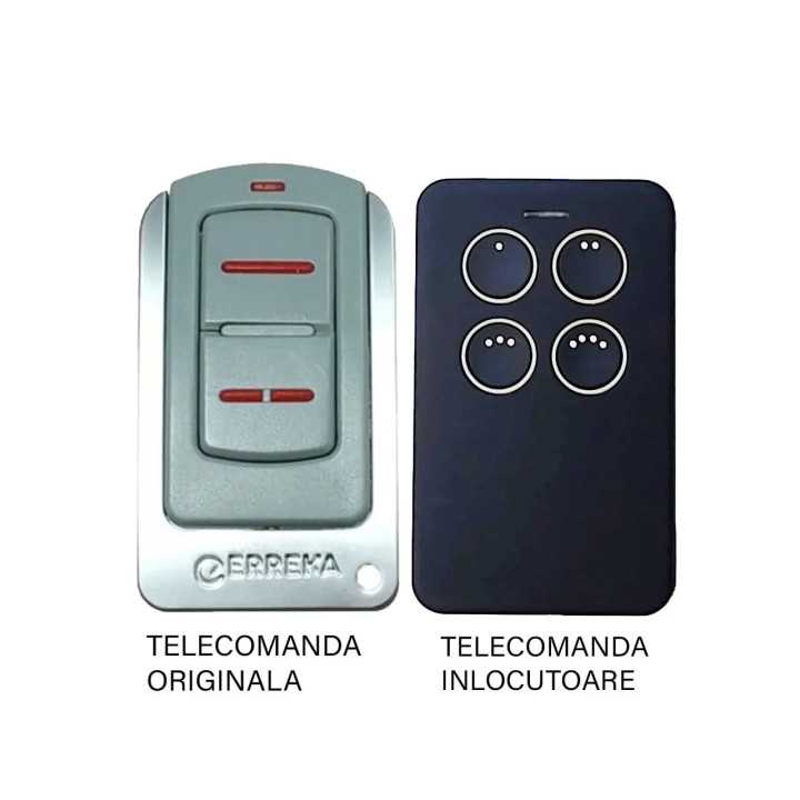 Telecomanda inlocuitoare poarta garaj Erreka Iris de doua si patru canale/ cod saritor/ 433.92MHz sau 868.35MHz (813)