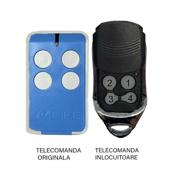 Telecomanda inlocuitoare poarta garaj Life MAXI4-BLUE cu 4 taste (833)