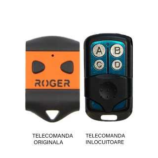 Telecomanda inlocuitoare poarta garaj Roger H80/TX22 de doua si patru canale/ cod fix/ 433.92MHz (847)