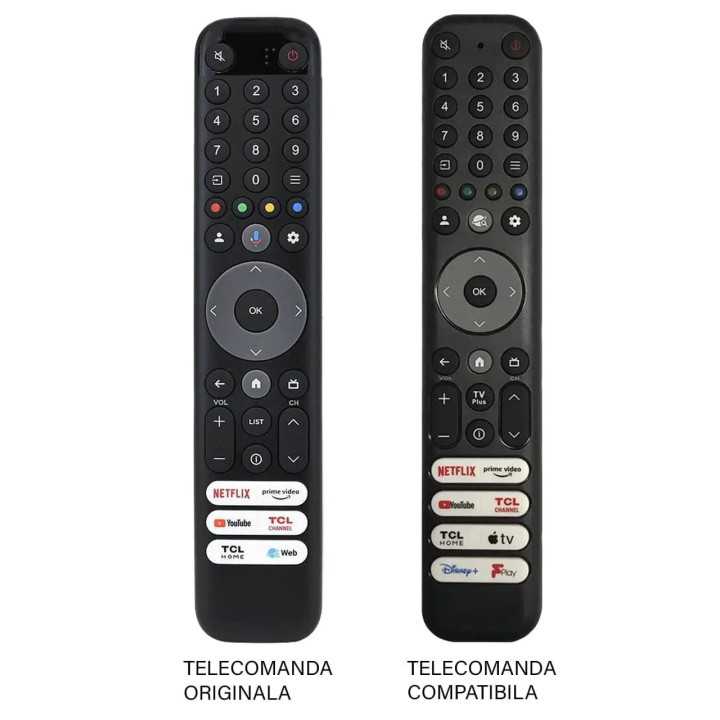 Telecomanda inlocuitoare TV TCL RC833 GUB1 compatibil cu originalul (574-2)