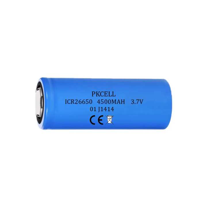 Acumulator PKCELL Li-Ion 26650 4500mAh top button (602)