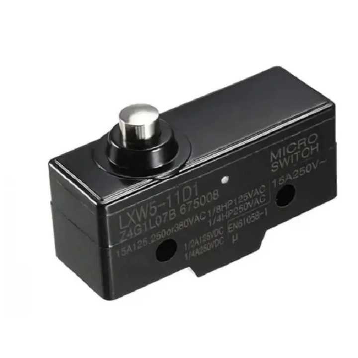 MICRO SWITCH cu buton mic cui 10mm Cursa de actiune la cui 5mm 49x17x24/33mm