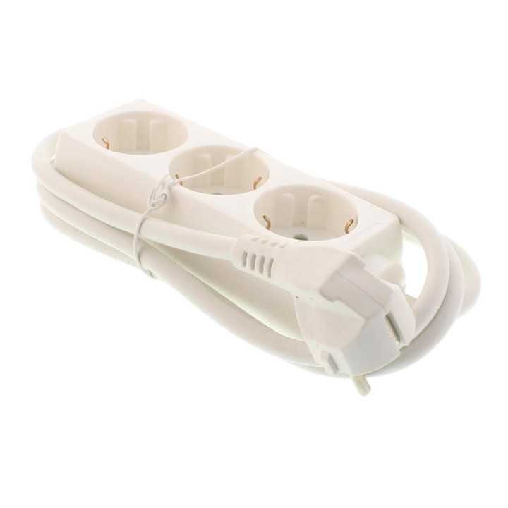 Prelungitor 3 prize 1.5m 3xG1.5mmp alb Well EXTS-3S1.5M-WL