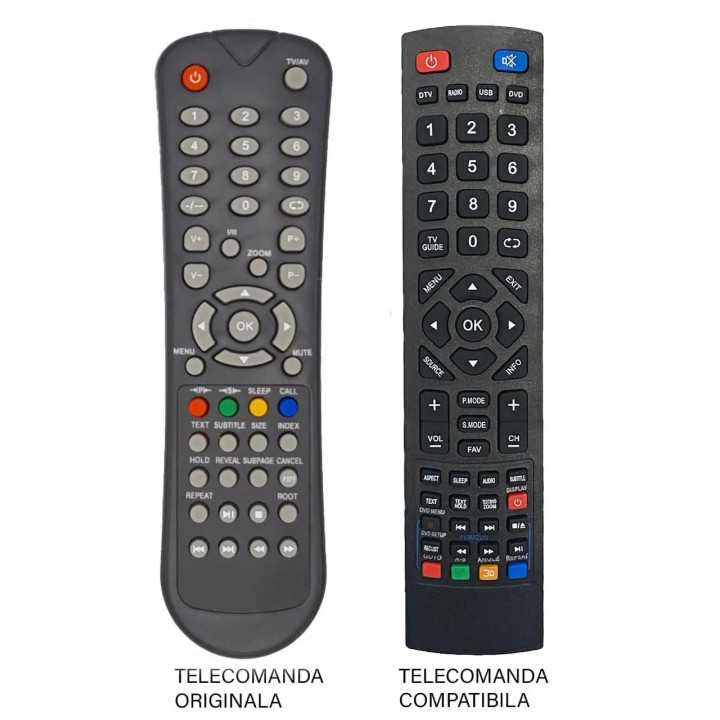 Telecomanda inlocuitoare TV Edelstein Hyundai Horizon 32EA400 compatibila Cod ER 1124 MFY 1114 (27-2)