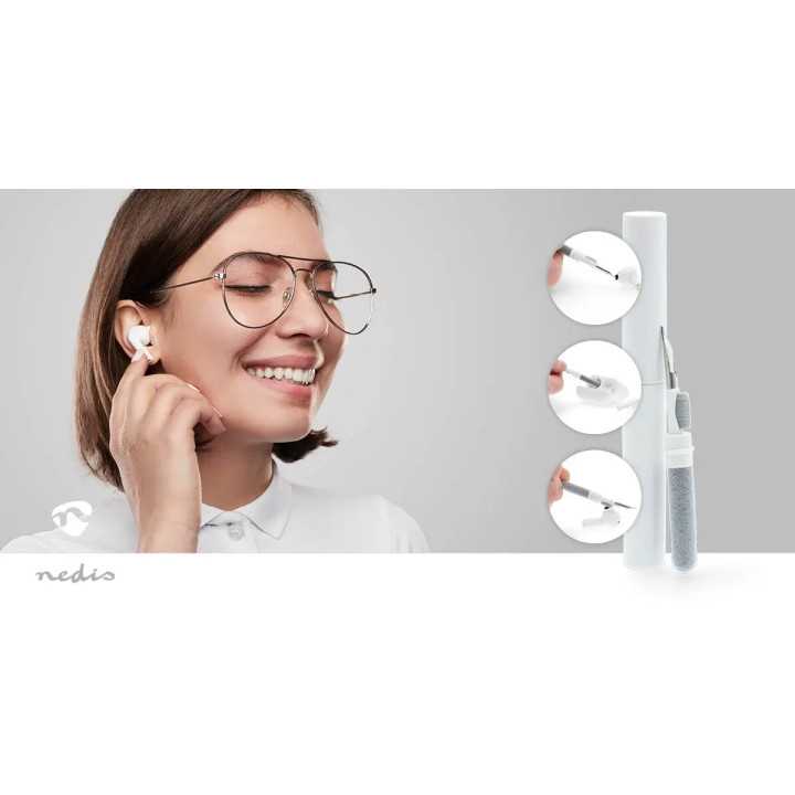 Kit Nedis CLSN205WT de curatare casti in-ear 3 in 1