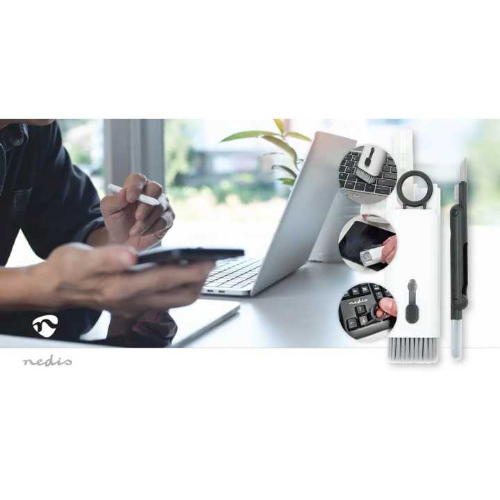 Kit Nedis CLSN210WT de curatare dispozitive electronice 7 in 1