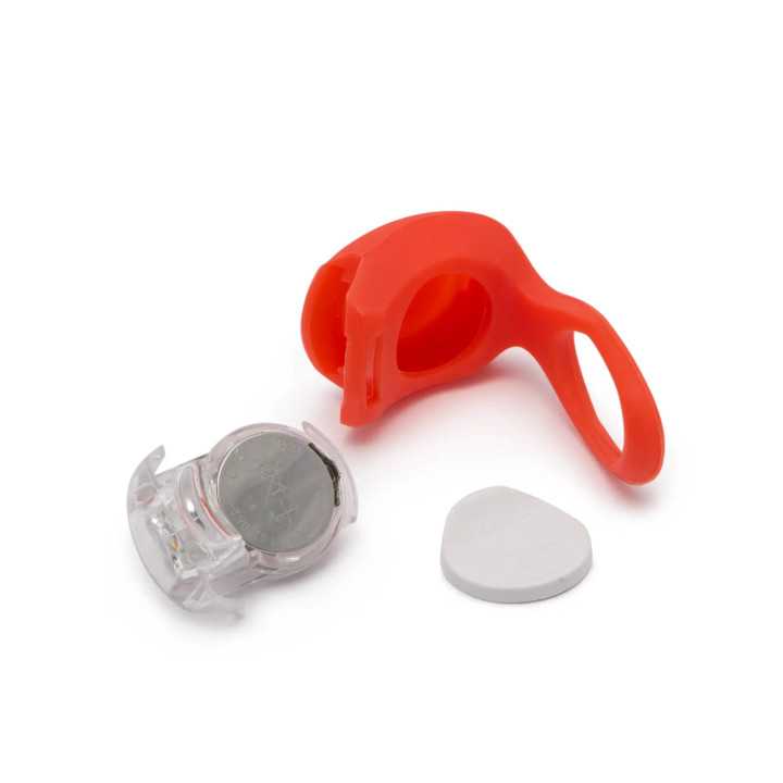 Set lumini LED pentru bicicleta TPE rezistent la apa/ 2buc fata si spate 57069B