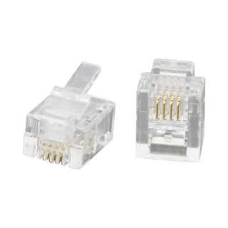 Mufa modular 6P4C RJ11 tata pentru telefon fix