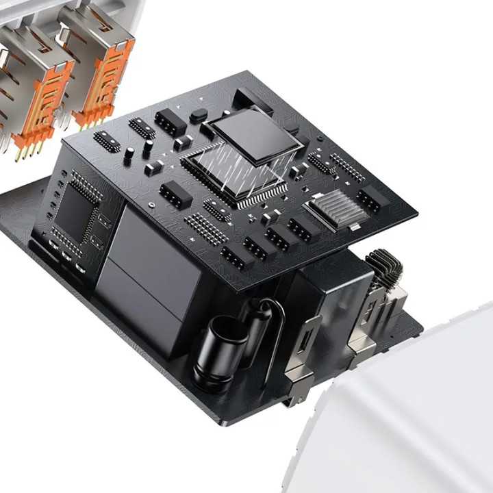 Incarcator retea 100-240V - 2x USB QC3.0 1x USB-C PD 3.0 30W BASEUS CCXJ-E02