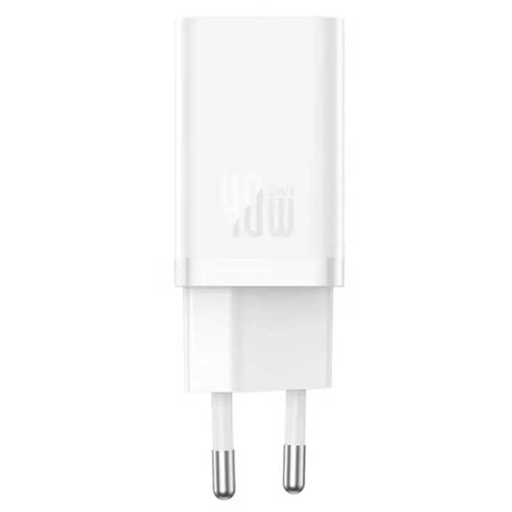 Incarcator retea 100-240V - 2x USB Type-C GAN5 QC 40W BASEUS P10110804217