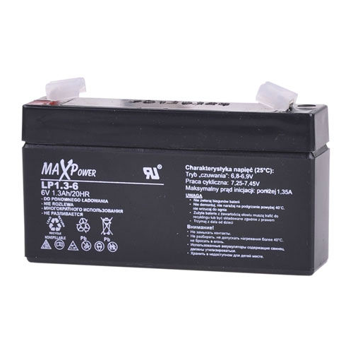 Acumulator stationar SLA Acid Plumb 6V 1.3Ah MaxPower Vipow