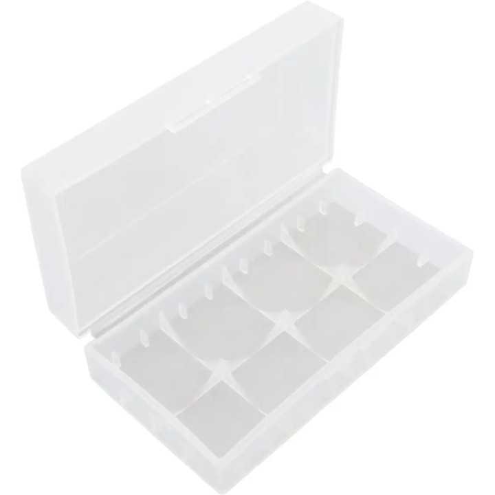 Suport carcasa pentru acumulatori 2x 18650 transparent