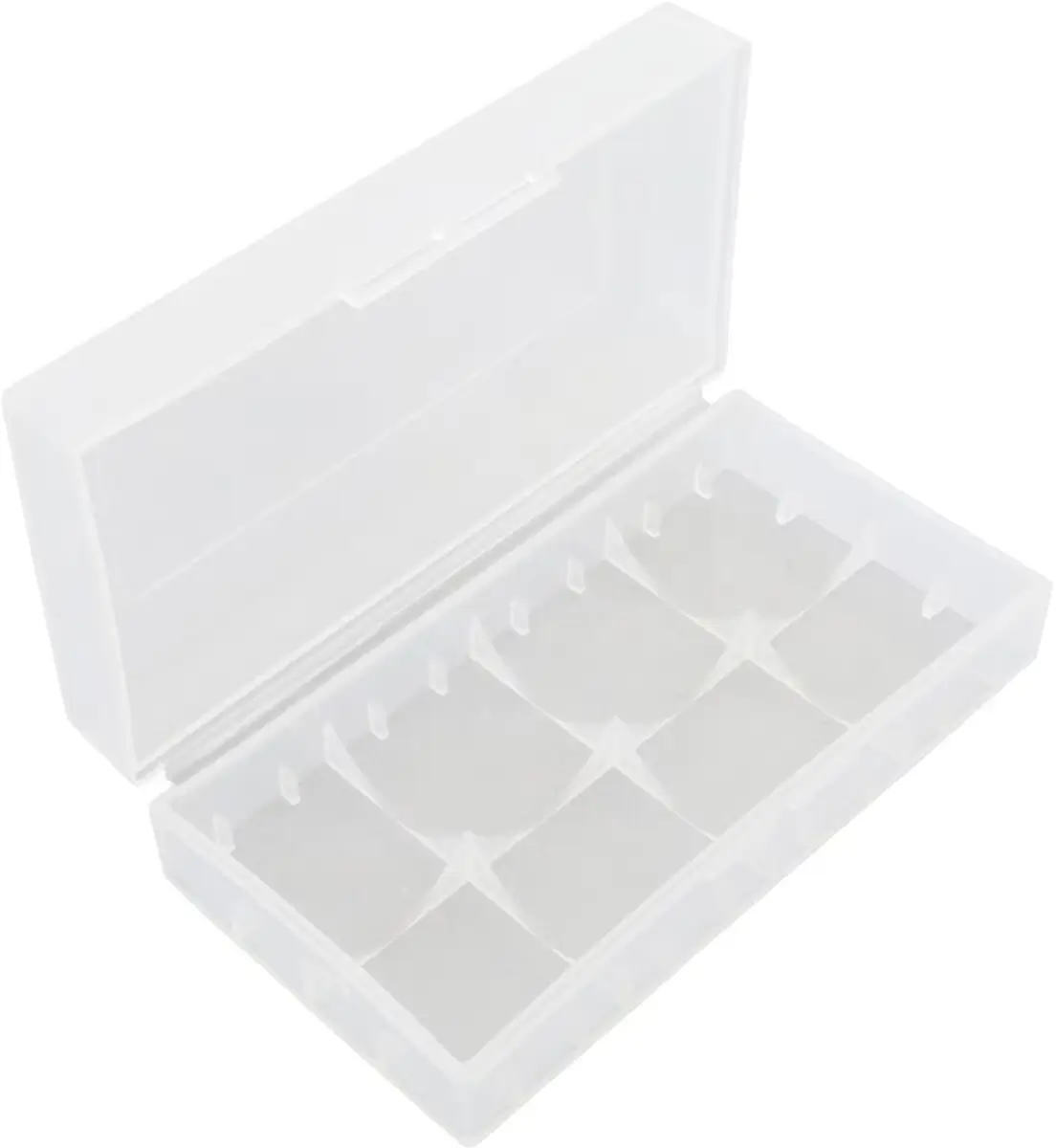 Suport carcasa pentru acumulatori 2x 18650 transparent