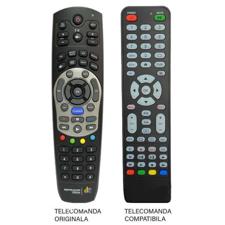 Telecomanda inlocuitoare compatibila Receiver DOLCE HD gri ER 910 /MFY 900 (186)