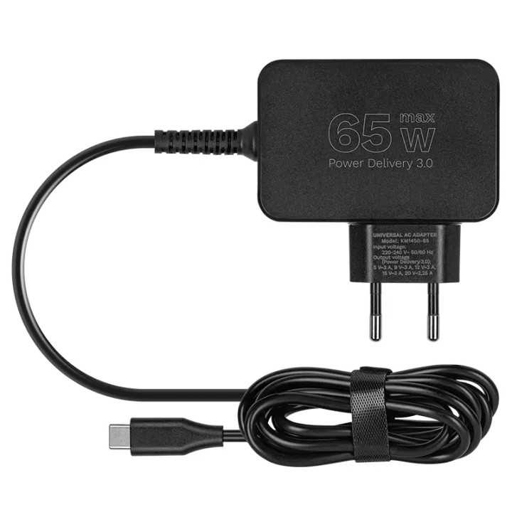 Alimentator Universal 65W PD USB-C + 7 adaptoare Kruger&Matz KM1450-65