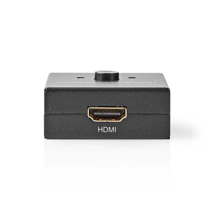 Switch HDMI bidirectional intrare 1x HDMI - 2x HDMI iesire 4K 60Hz Nedis VSWI3482AT
