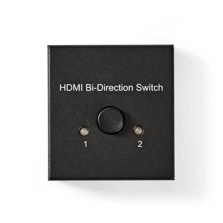 Switch HDMI bidirectional intrare 1x HDMI - 2x HDMI iesire 4K 60Hz Nedis VSWI3482AT