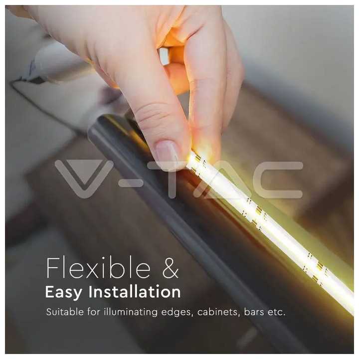 Kit banda LED COB RGB 24V 13W IP20 5m V-tac SKU-2972