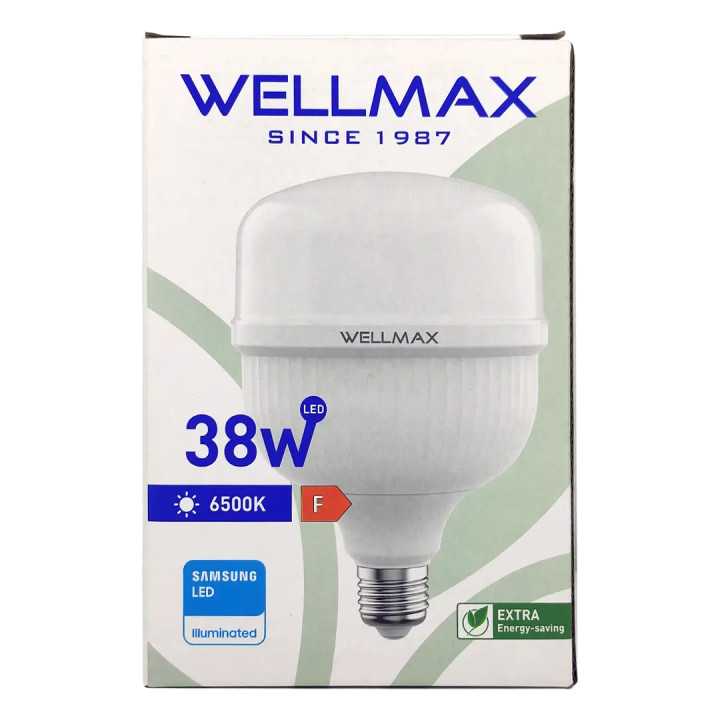 Bec LED cu chip SAMSUNG E27 T100 T-BULB 38W 4050lm 6500K Wellmax VE20706