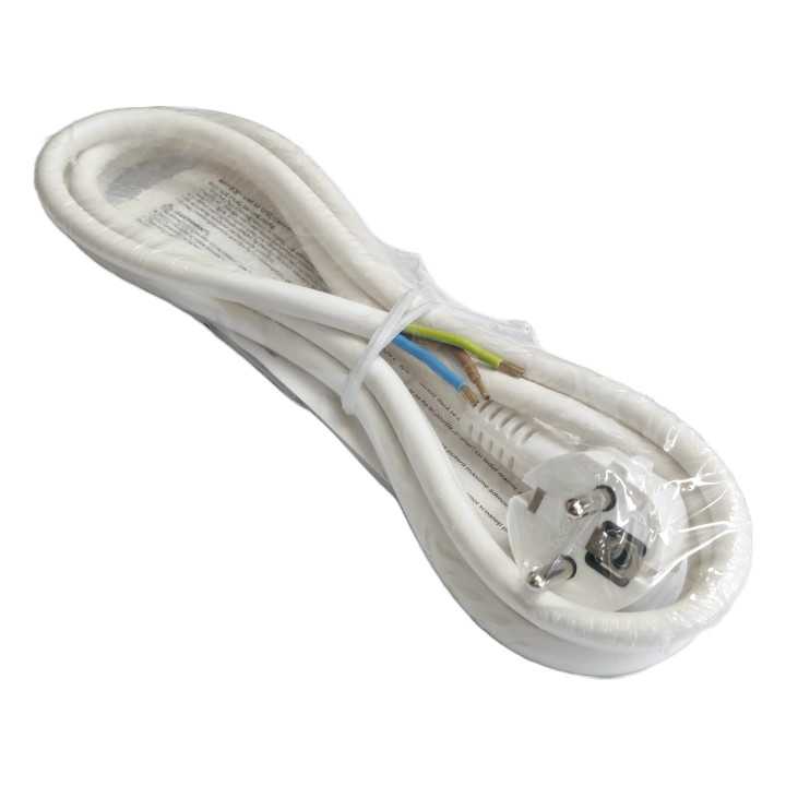Cordon alimentare Schuko - fire libere 2m alb 16A 3500W 3x1.5mm2 cupru 3G1.5 Wconn CA15A02