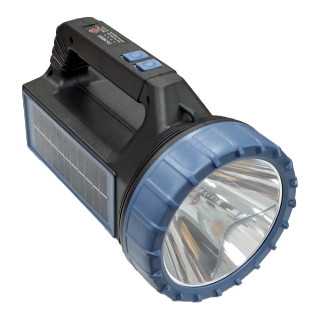 Lanterna LED USB + SOLAR 400lm negru/albastru TD-3600S