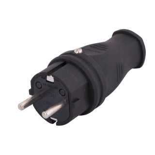 Stecher schuko cauciuc 16A 3500W IP44 Lezard 106-0400-0105