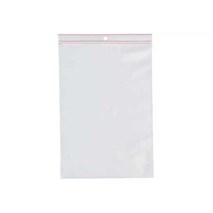 Set 100buc pungi cu fermoar zip 100x100mm polietilena transparent PLAST PL.TOR100X100