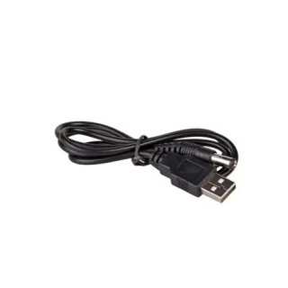 Cablu USB A mufa - DC 5.5/2.1 mufa 0.8m 5A negru AKYGA AK-DC-01