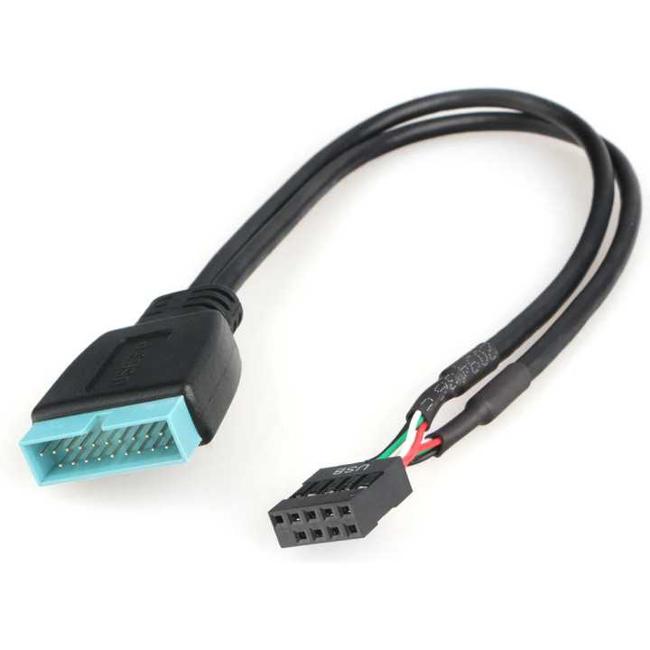 Cablu PC alimentare intern USB2.0 9pin - USB 3.0 19pin 0.3m Cablexpert GEMBIRD CC-U3U2-01