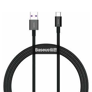 Cablu Baseus CATYS-B01 USB - Tip C 1m 100W 6A PD2.0 negru