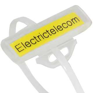 Eticheta 10x35mm cu capac transparent si suport prindere 1buc 062 129 111035 SapiSelco Italy