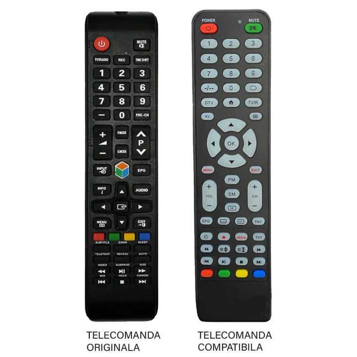Telecomanda inlocuitoare compatibila pentru TV Nei Smart IR6121/00BF (74-1)