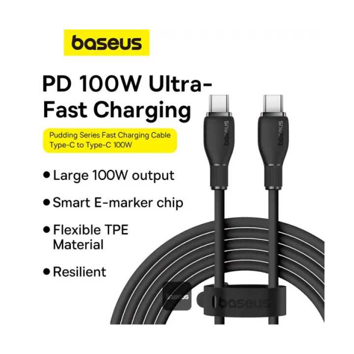 Cablu alimentare /date 1.2m 100W 5A USB Type C tata-tata Baseus P10355702111-B1