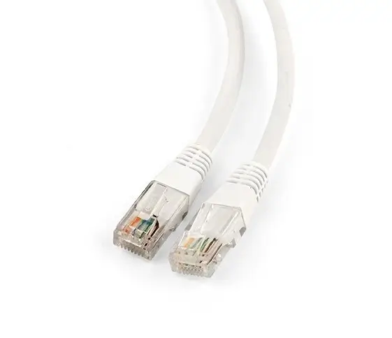 Patch cord UTP SPACER CAT5e 25cm cupru aluminiu AWG26 alb SP-PT-CAT5-0.25M