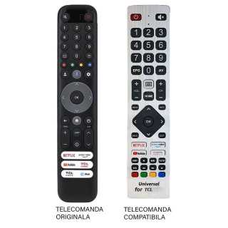 Telecomanda inlocuitoare TV TCL RC833 GUB1 compatibil cu originalul (574-2)